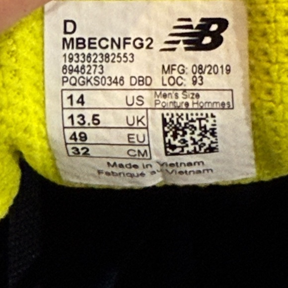 Men’s NEW BALANCE Fresh Foam Beacon 2 v2 running shoes- Size 14. - Picture 10 of 12
